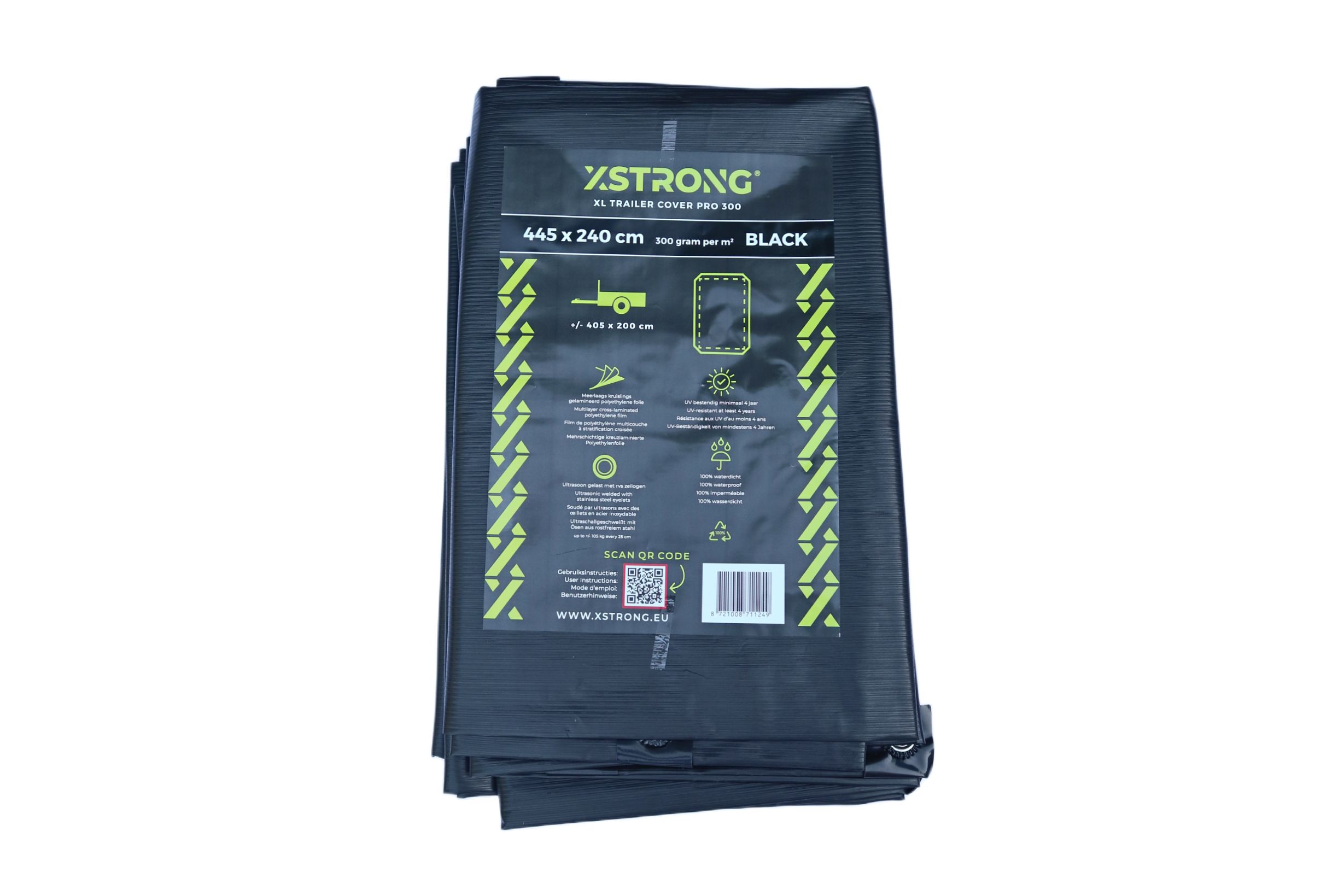 Xstrong Pro 300 Aanhanger afdekzeil 445x240 a