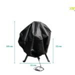 Xstrong Premium Cover Kamado BBQ Small met afmetingen
