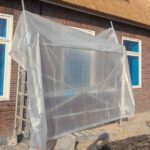 Xstrong transparant afdekzeil Allround 120 - beschutte werkplek met afdekzeil
