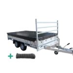 Aanhanger afdekzeil inclusief elastisch koord - Xstrong Pro 300 Zwart