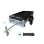 Aanhanger afdekzeil inclusief elastisch koord - Xstrong Pro 300 Zwart