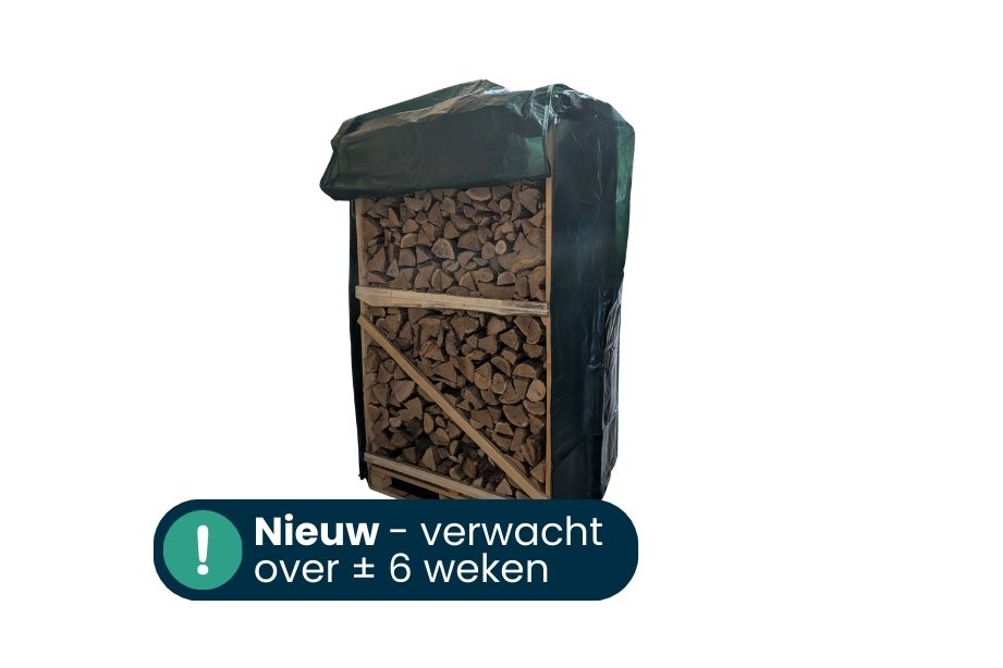 Xstrong haardhout pallet hoes voorzijde met rits