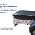 Xstrong Pro 300 aanhanger afdekzeil met afgeschuinde hoeken voor een nette pasvorm op aanhangers binnen dezelfde maatrange.