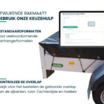 Keuzehulp voor het kiezen van de juiste maat Xstrong Pro 300 aanhanger afdekzeil en het controleren van de overlap