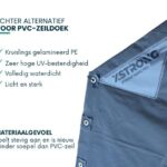 Xstrong Pro 300 aanhanger afdekzeil van kruislings gelamineerd PE als lichter alternatief voor PVC-zeildoek